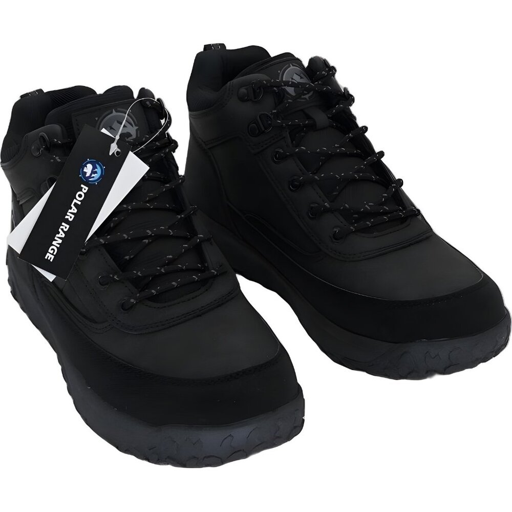 Polar Range Lundar Lace-Up Hiking Boots Black Traction Men's US 8
